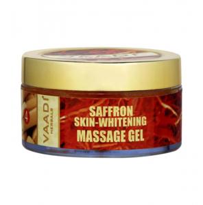 Vaadi herbals saffron skin-whitening massage gel - basil oil & shea butter
